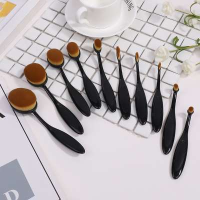 OEM Resin Handle Synthetic Hair Toothbrush Makeup Foundation Brush Professional Custom Logo Private Label