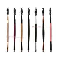 double eyebrow brush eyelash brush for makeup logo private label