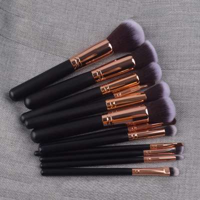 Private Logo 12pcs Cosmetic Brush Set Bag High Quality Makeup Kit